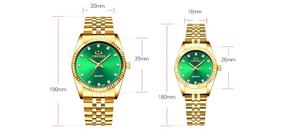 Armbanduhr CHENXI CX-004a – Zifferblatt mit Strasssteinen | LuxeStyle