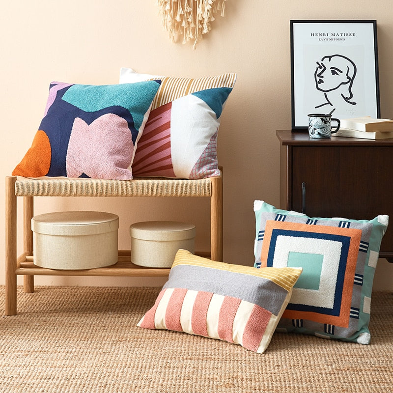 Besticktes Baumwollkissen – Bild 7 | LuxeStyle