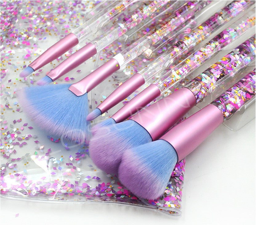 7-teiliges Liquid Crystal Make-up Pinselset – Bild 7 | LuxeStyle