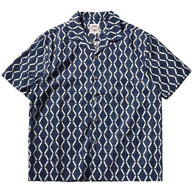 Herren-Kurzarmshirt mit kubanischem Revers – Bild 4 | LuxeStyle