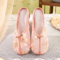 Bestickte Mesh-Mules mit tiefem Absatz