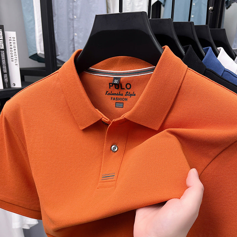 Polo-Shirt Kurzarm Sommer Revers Baumwolle
