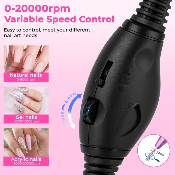 Tragbares elektrisches Nagelbohrer-Set – Ansicht 3