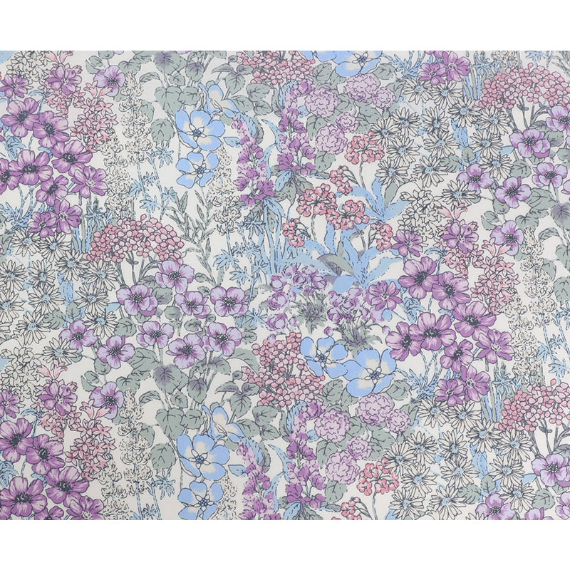 Hochwertiger Baumwollstoff "Dream Garden Purple" – Bild 1 | LuxeStyle