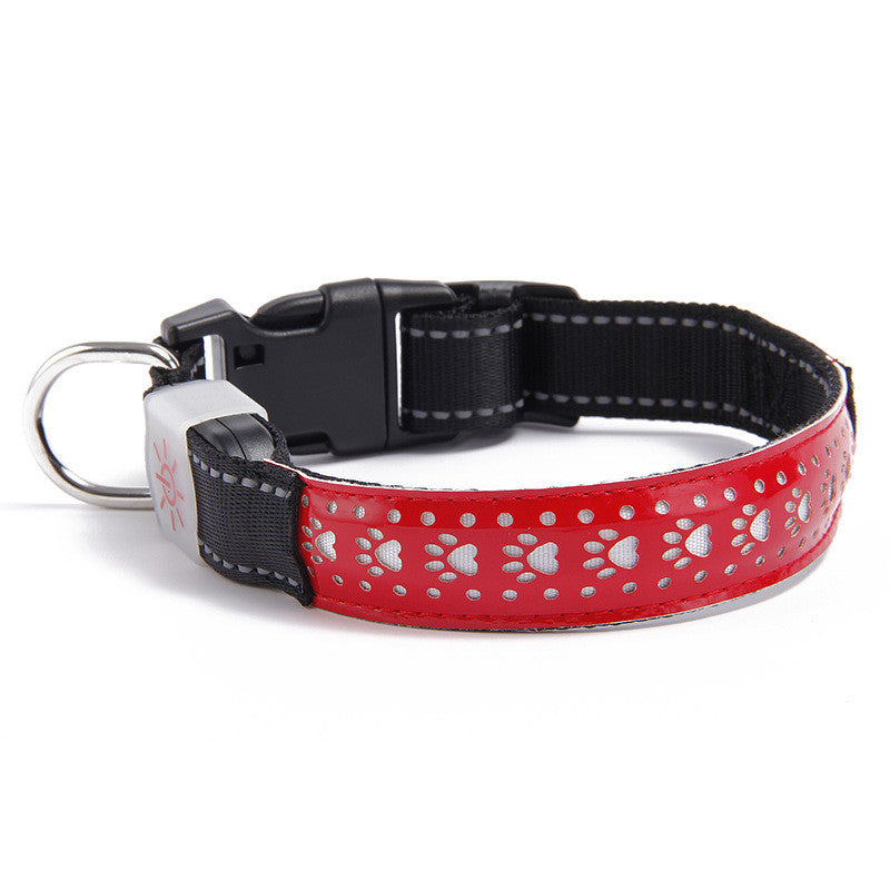 Blauer Nylon-Halsband mit Skull-Design – Bild 4 | LuxeStyle