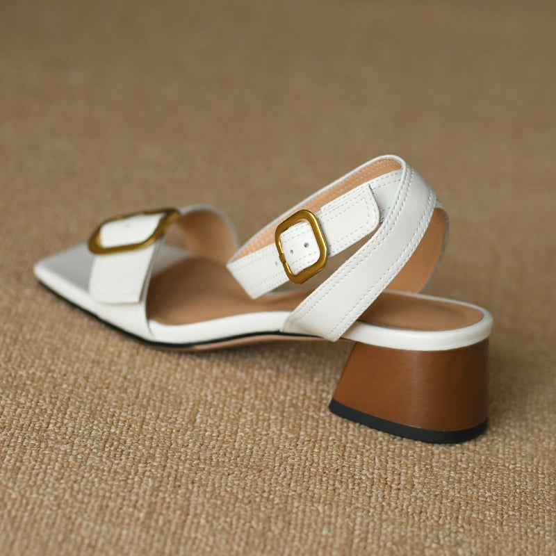 Damen-Sandalen mit Riemchenschnalle | LuxeStyle
