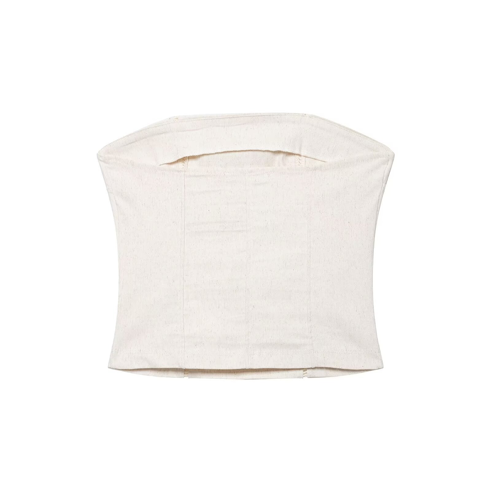Kurzes Slim-fit Bandeau-Top für Damen