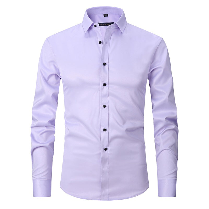 Unifarbener Stretch-Cardigan für Herren – Bild 4 | LuxeStyle