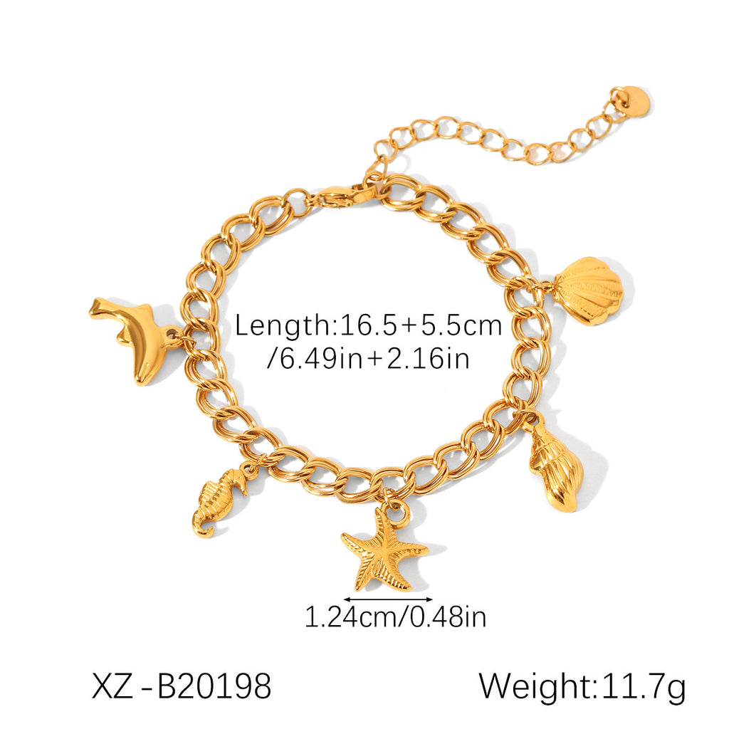 Armband mit Seestern- und Muschel-Elementen – Bild 10 | LuxeStyle