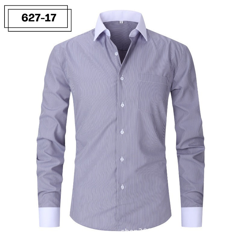 Gestreiftes Slim Fit Hemd für Herren – Bild 9 | LuxeStyle