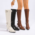 Elegante Stretch-Stiefeletten mit Stiletto-Absatz