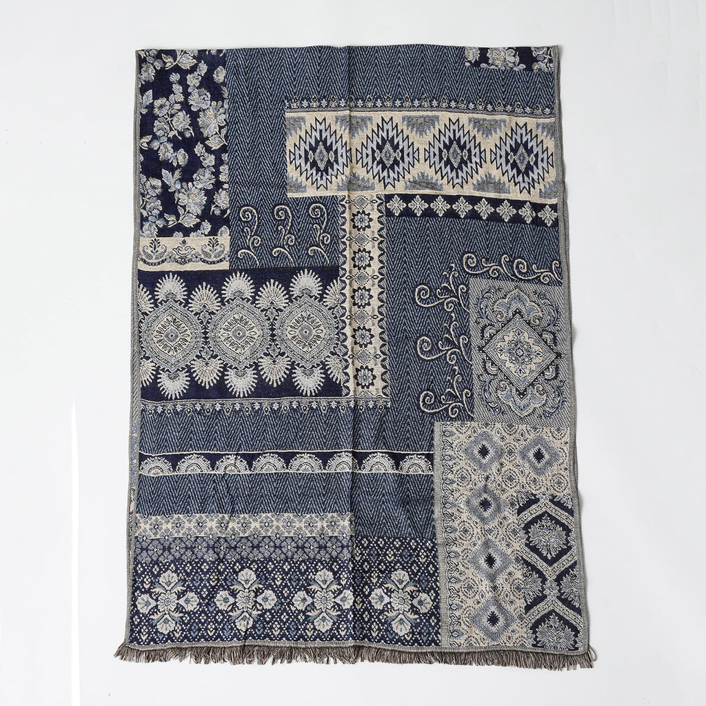 Kaschmirähnlicher Jacquard-Schal aus Viskose – Bild 2 | LuxeStyle