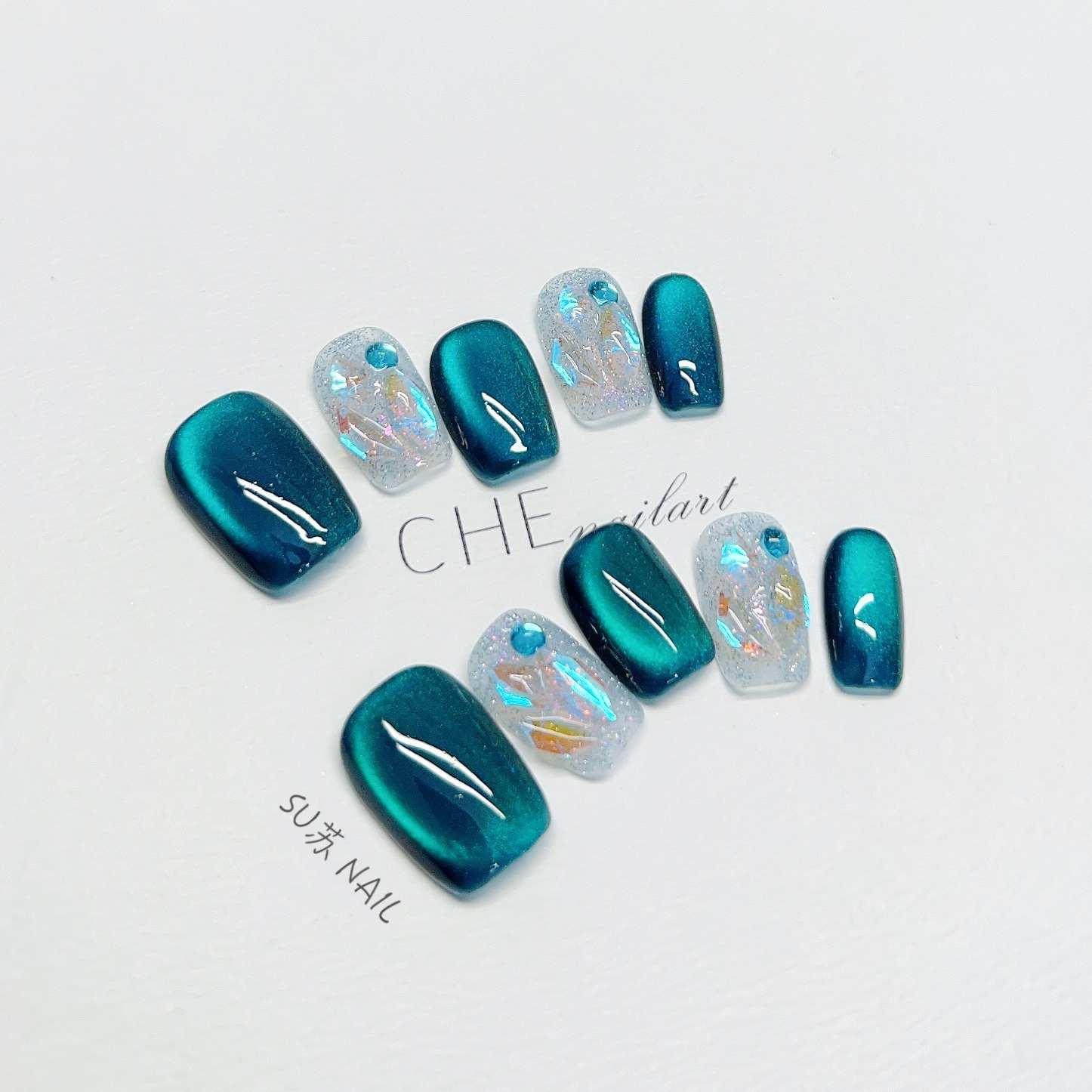 Nagelsticker Weiss