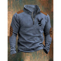 Herren Halb-Zip Pullover mit Stehkragen