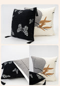 Sofakissen in Chenille mit chinesischem Muster | LuxeStyle