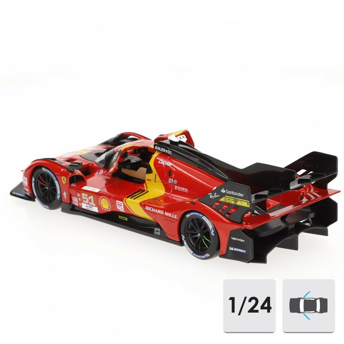 Auto Bburago Ferrari 499P Le Mans 2023 1:24