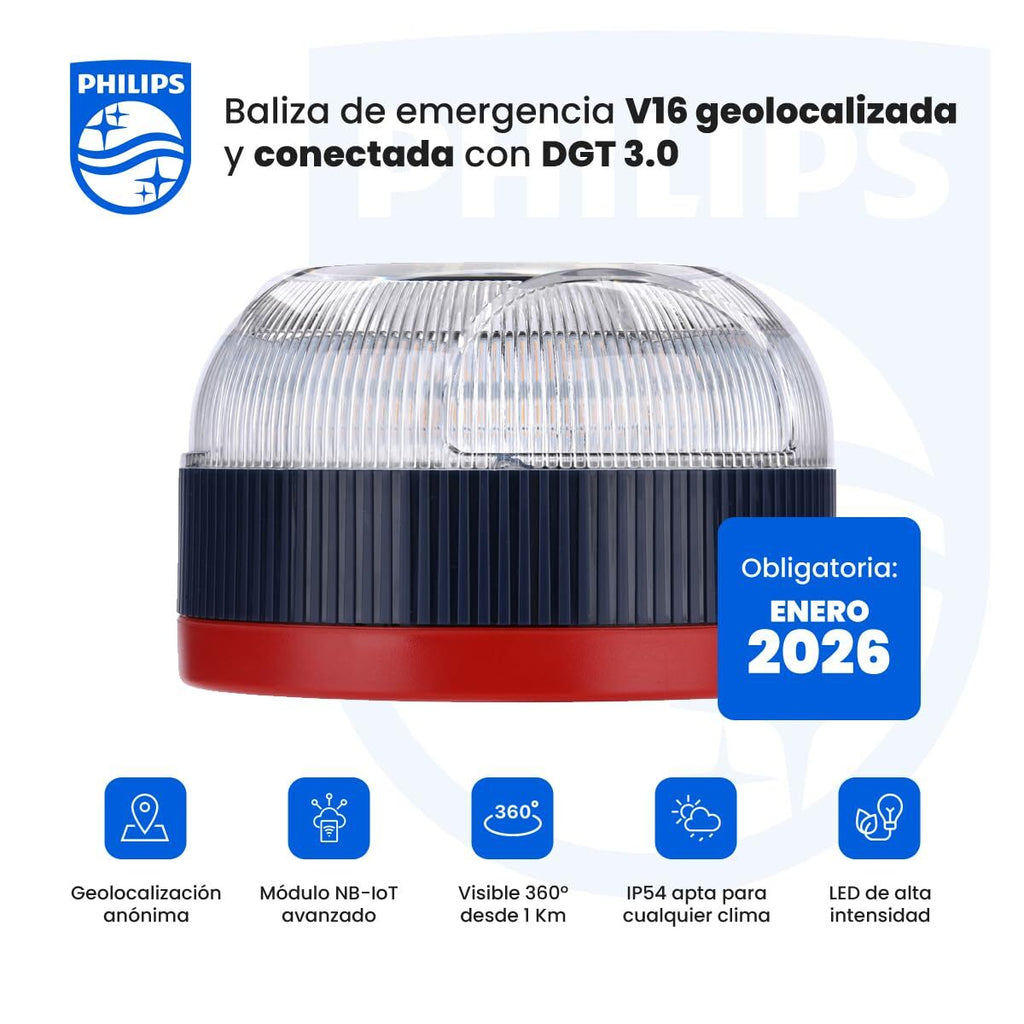 V16-Notfallleuchte verbunden DGT 3.0 Philips SFL1000M/10