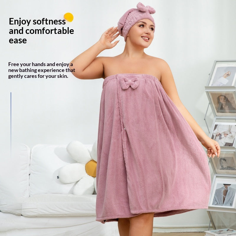 XXL Badetuch-Kleid mit Prinzessinnen-Hut