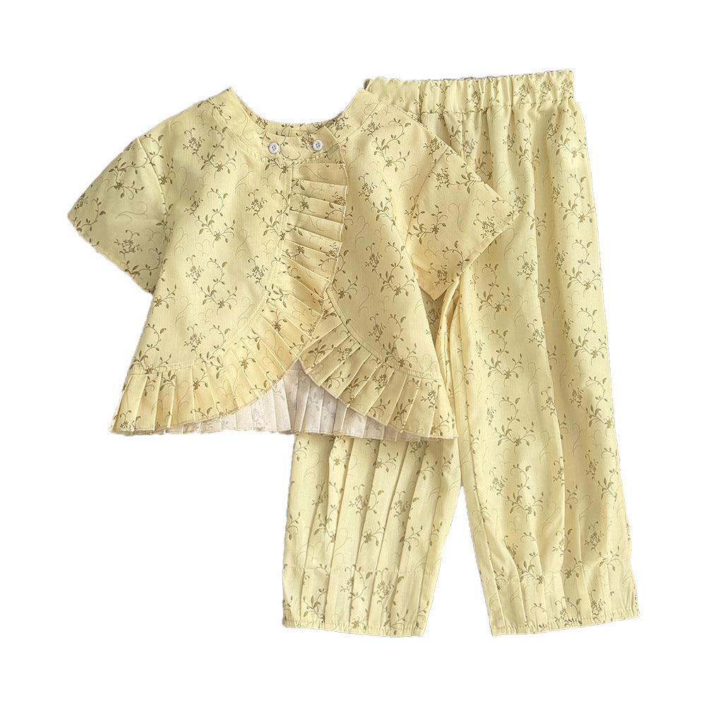 Kinder-Set: lockeres Top und breite Hose – Bild 2 | LuxeStyle