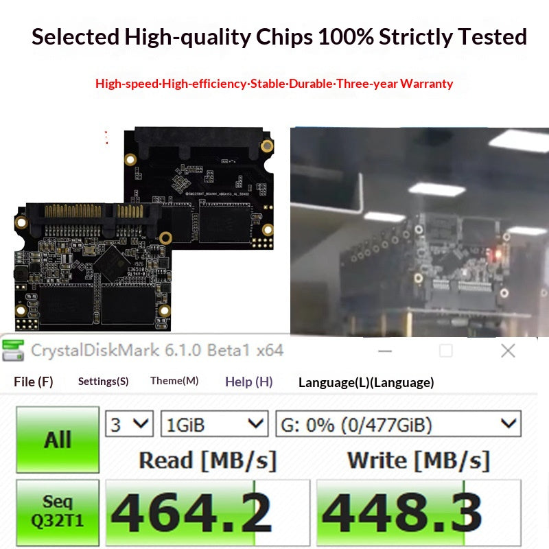 512GB SATA SSD für Laptops und Desktops