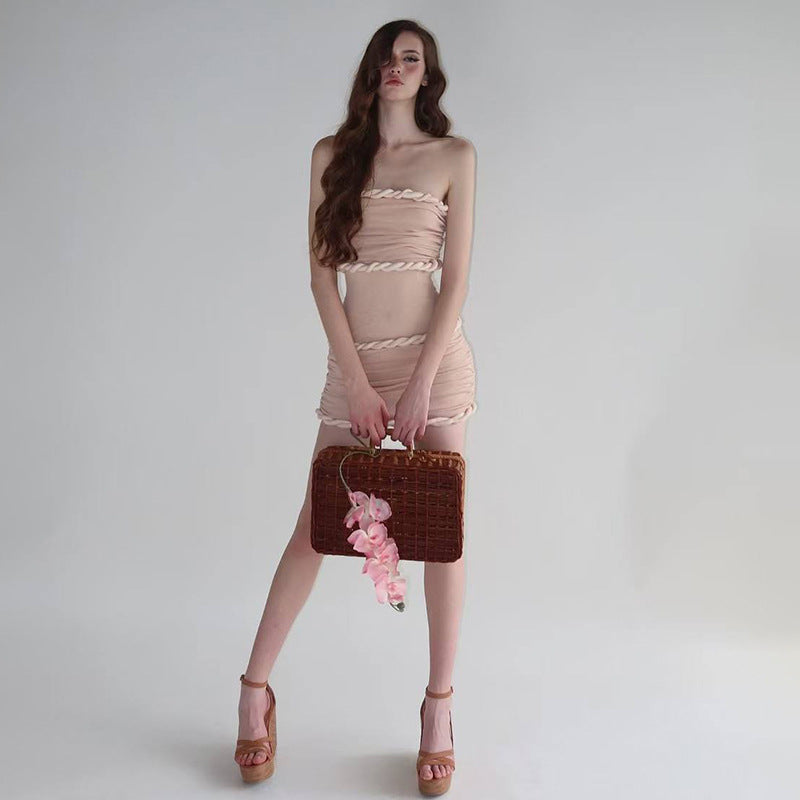 Ärmelloses Tube-Top Mini-Kleid mit hoher Taille – Bild 3 | LuxeStyle