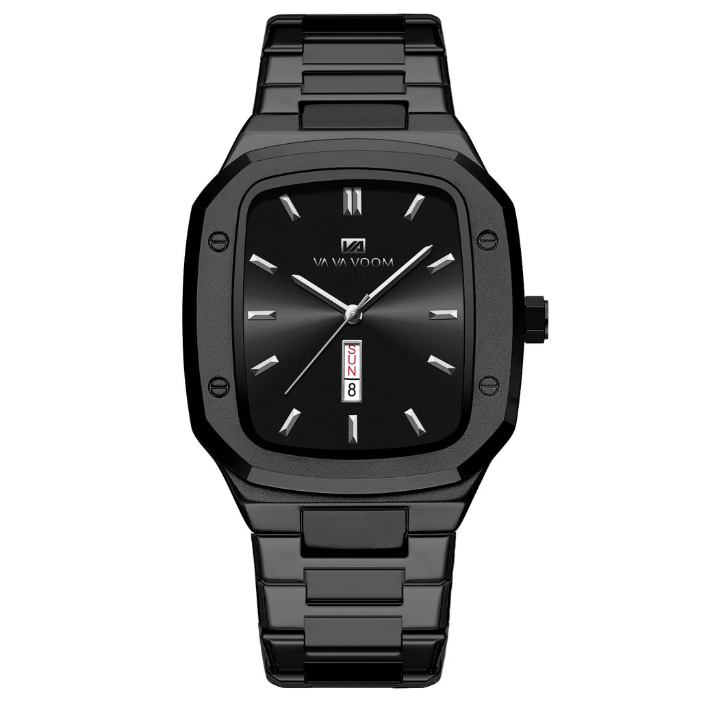 Business Armbanduhr mit Dual-Datum und Stahlband – Bild 5 | LuxeStyle