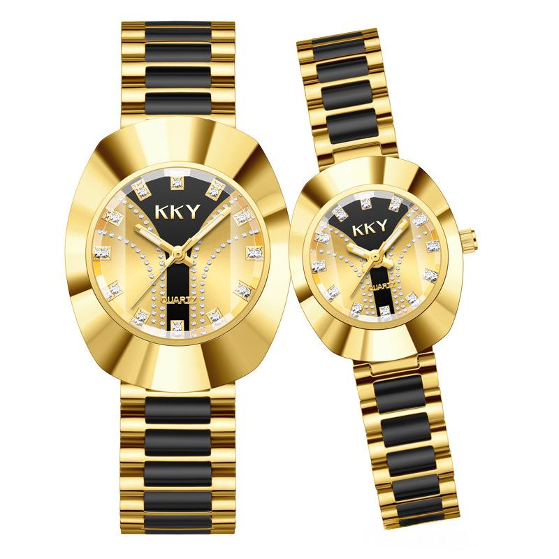 Gold-Case-Uhr mit Goldteller – Mediterraner Stil – Bild 7 | LuxeStyle