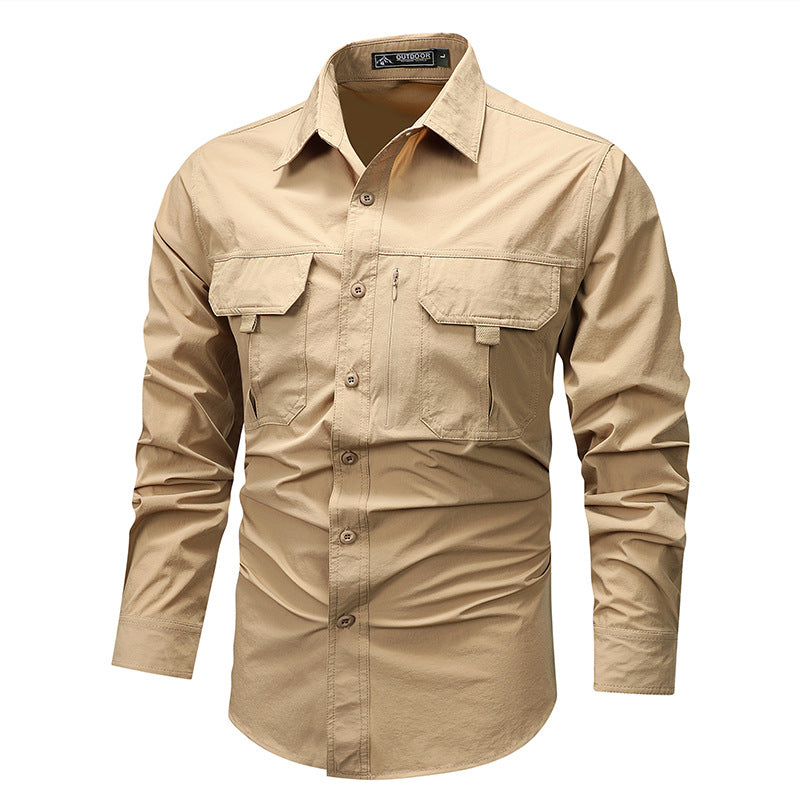Retro Workwear Hemd für Herren – Bild 2 | LuxeStyle