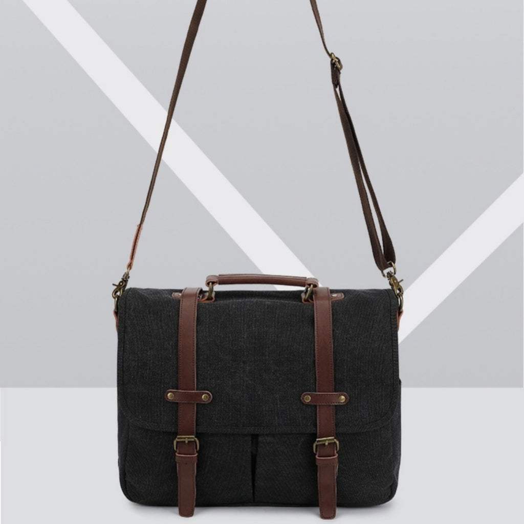 Retro-Canvas Umhängetasche Herren – Bild 4 | LuxeStyle