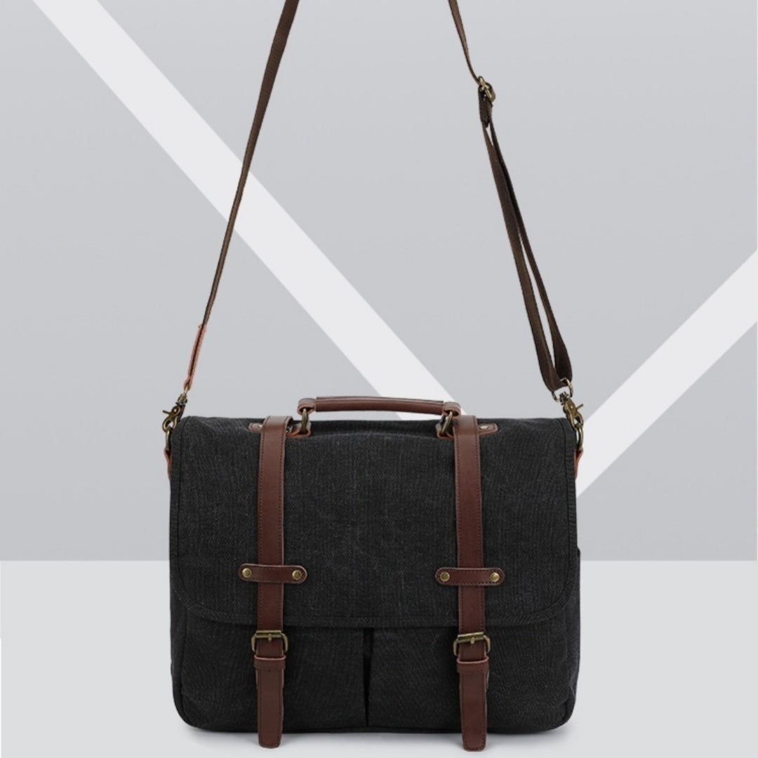 Retro-Canvas Umhängetasche Herren – Bild 4 | LuxeStyle