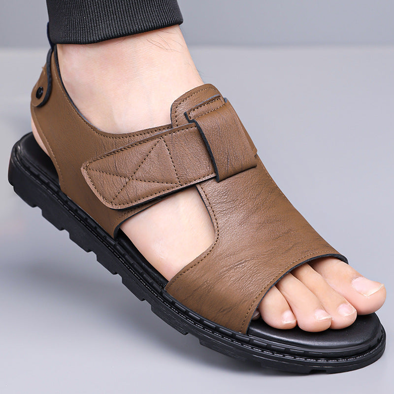 Herren Freizeit-Sandalen aus Kunstleder