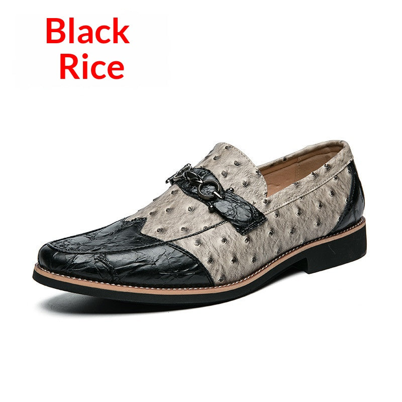 Freizeitschuhe aus Leder mit Muster