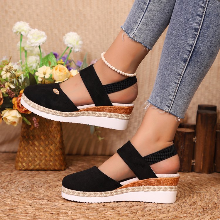 Keilsandalen mit Hanfseil und Gummiband – Bild 9 | LuxeStyle