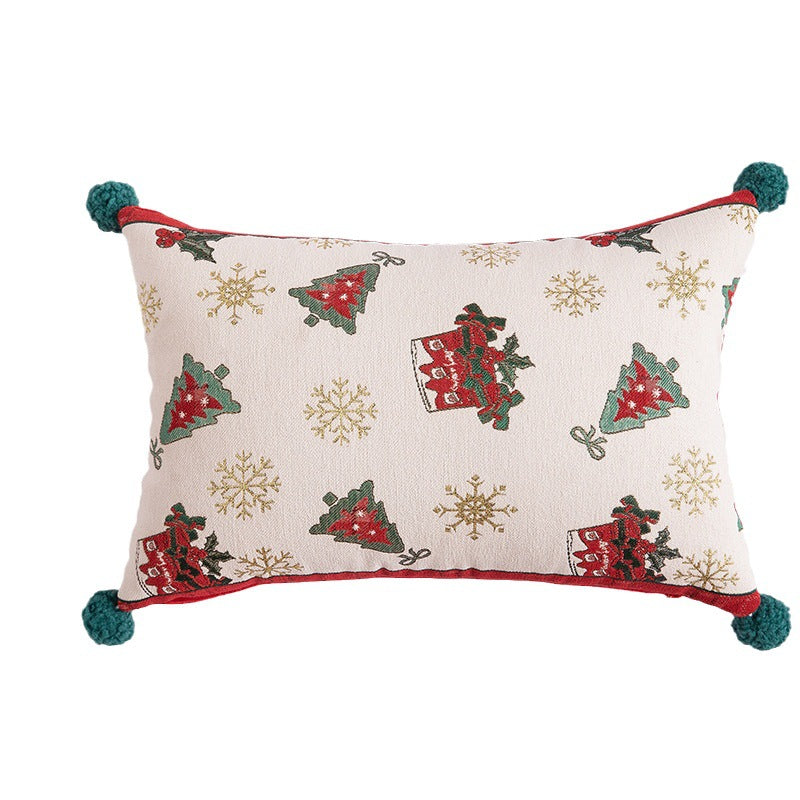 Jacquard-Kissenhülle Weihnachten, Elch & Tanne – Bild 12 | LuxeStyle