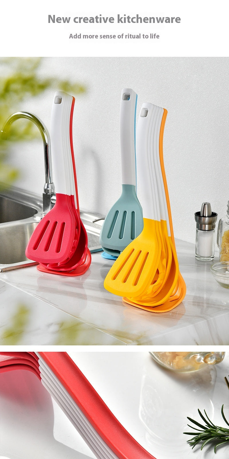 Silikon Küchenhelfer-Set, 6-teilig