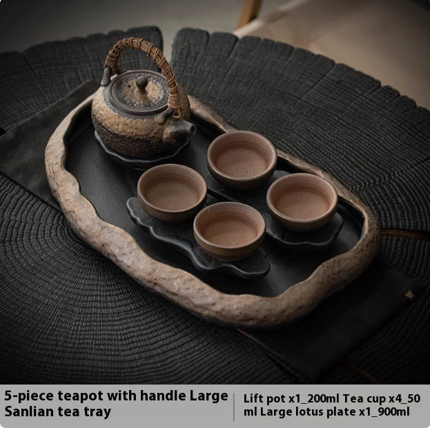 Tee-Set mit Tasse und Teetablett