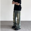 Herren Vintage Distressed Bootcut Jeans