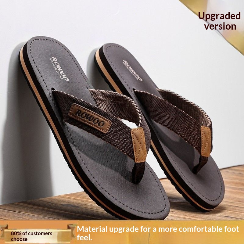 Herren-Strandsandalen mit Stoffriemen