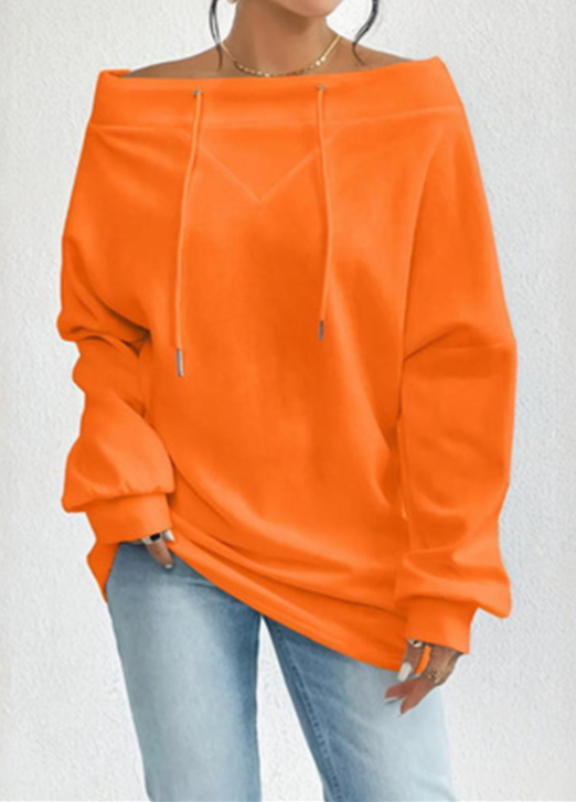 Lässiges Off-Shoulder Top mit Tunnelzug