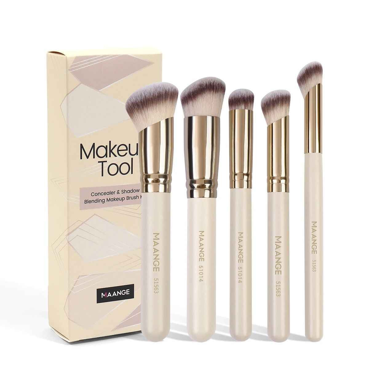 MAANGE Pinsel-Set für Puder & Rouge