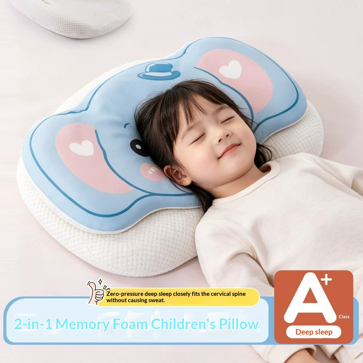 Elefanten Kinderkissen mit Memory Foam | LuxeStyle