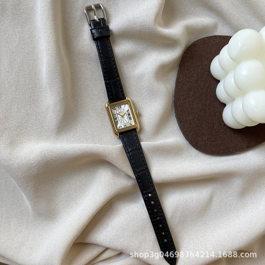 Elegante Damenuhr mit quadratischem Zifferblatt – Bild 5 | LuxeStyle
