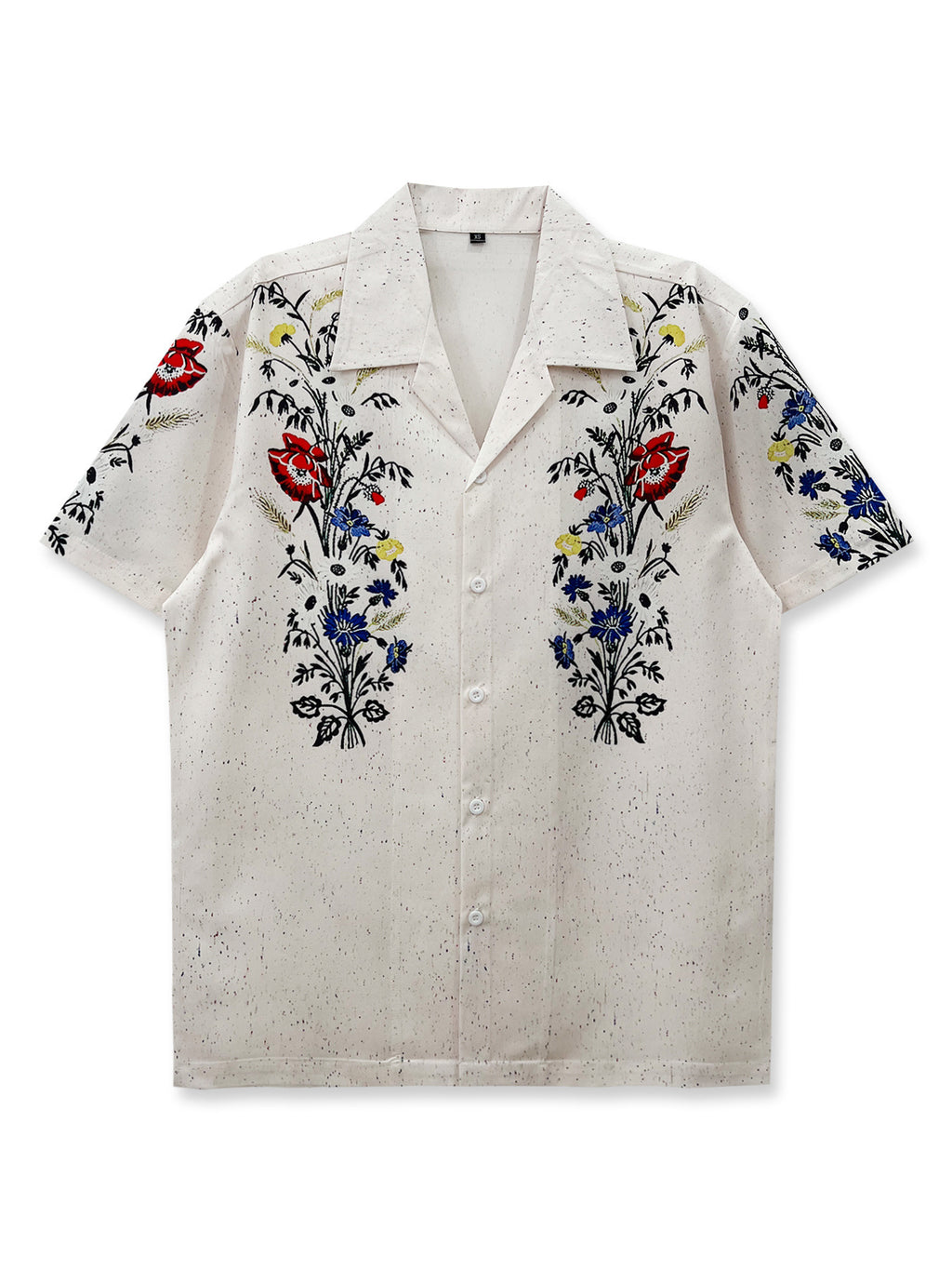Loose Herren Kurzarmhemd mit Blumenprint – Bild 5 | LuxeStyle
