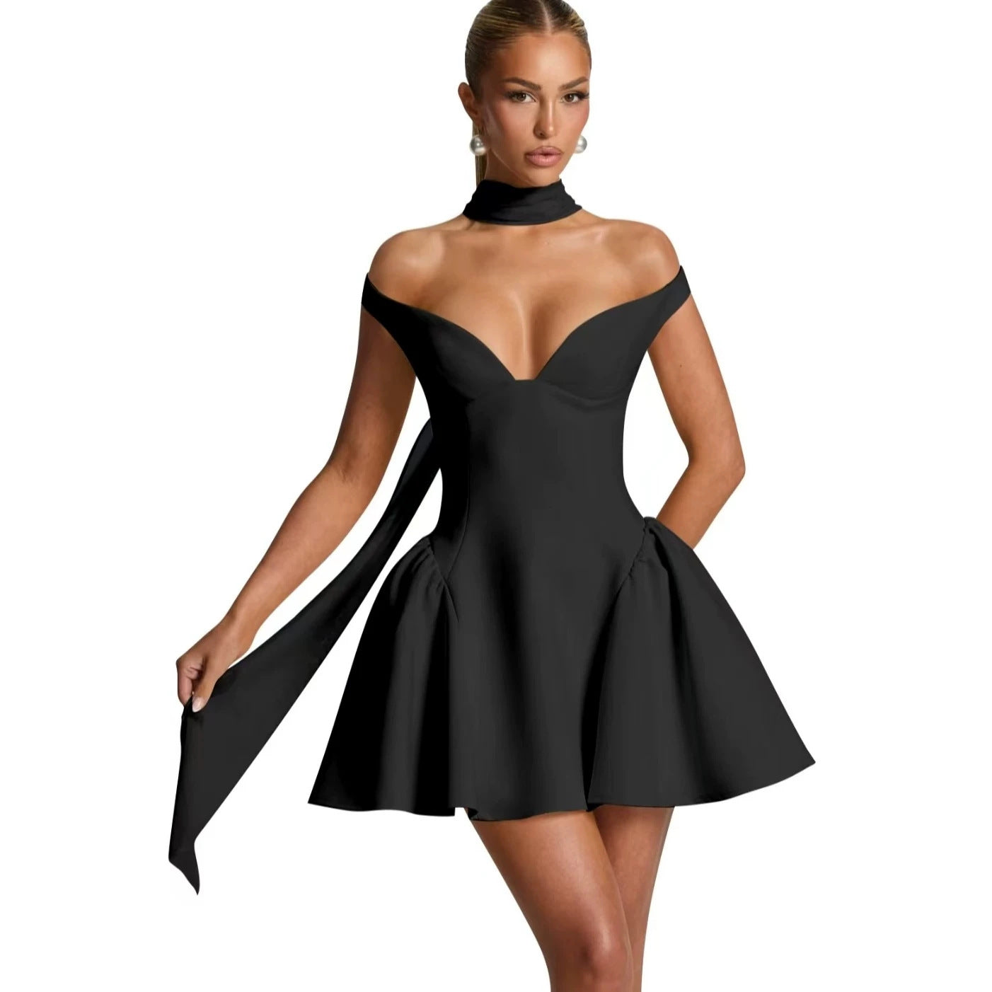 Baumwollkleid ohne Ruecken