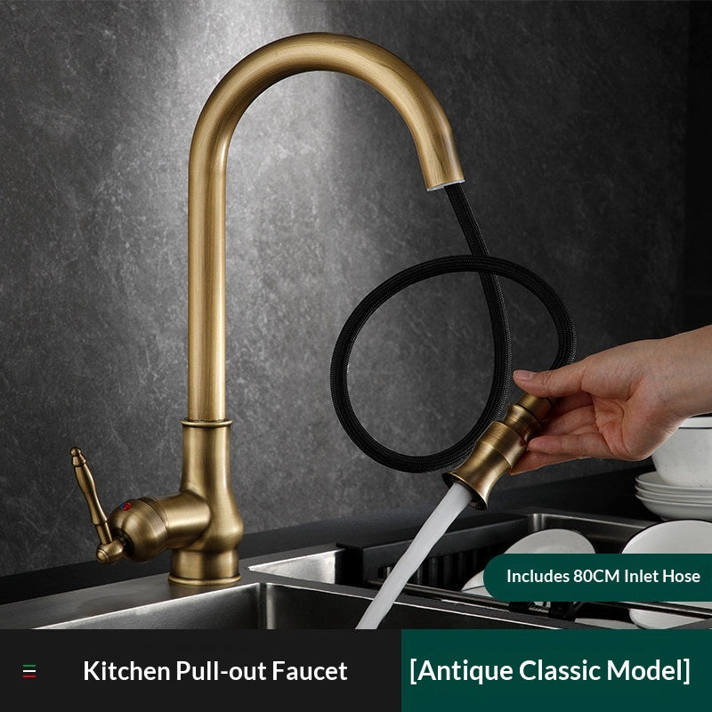 Kupfer Wasserhahn ausziehbar für Küche und Bad – Bild 5 | LuxeStyle