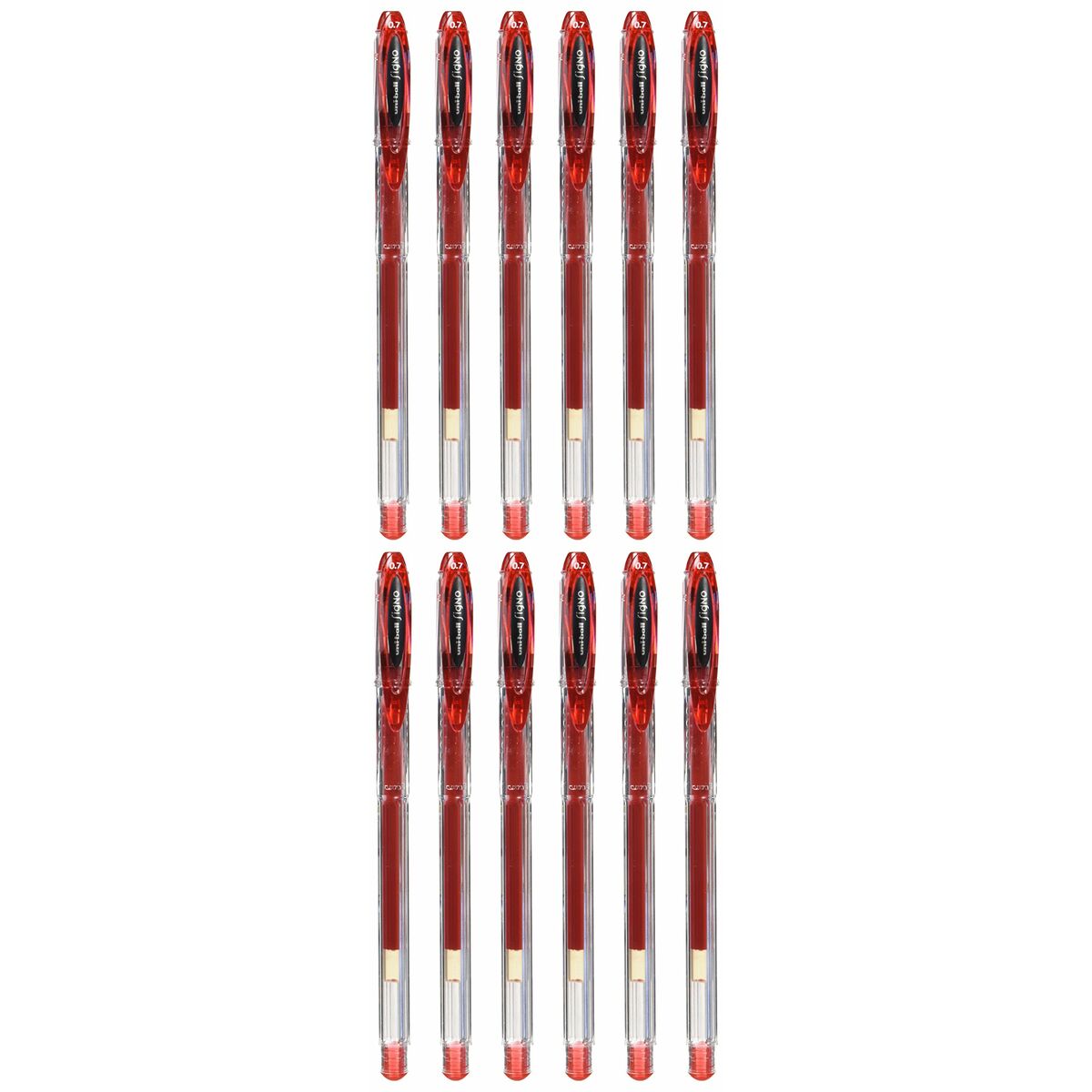 Flüssigtintenstift Uni-Ball Rollerball Signo Basicos UM-120 Rot 0,5 mm