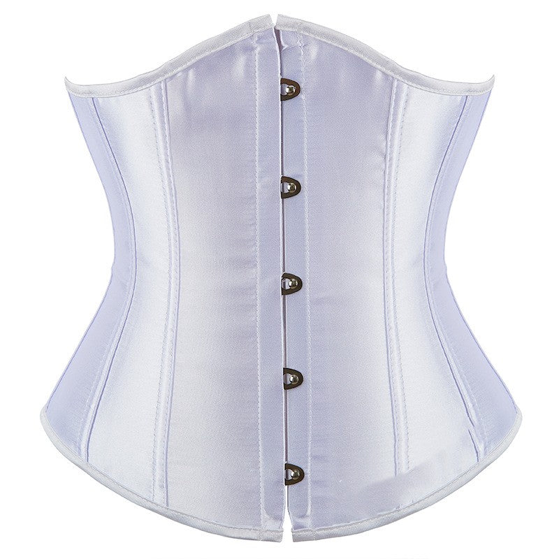 Satin-Korsett mit fünf Knöpfen