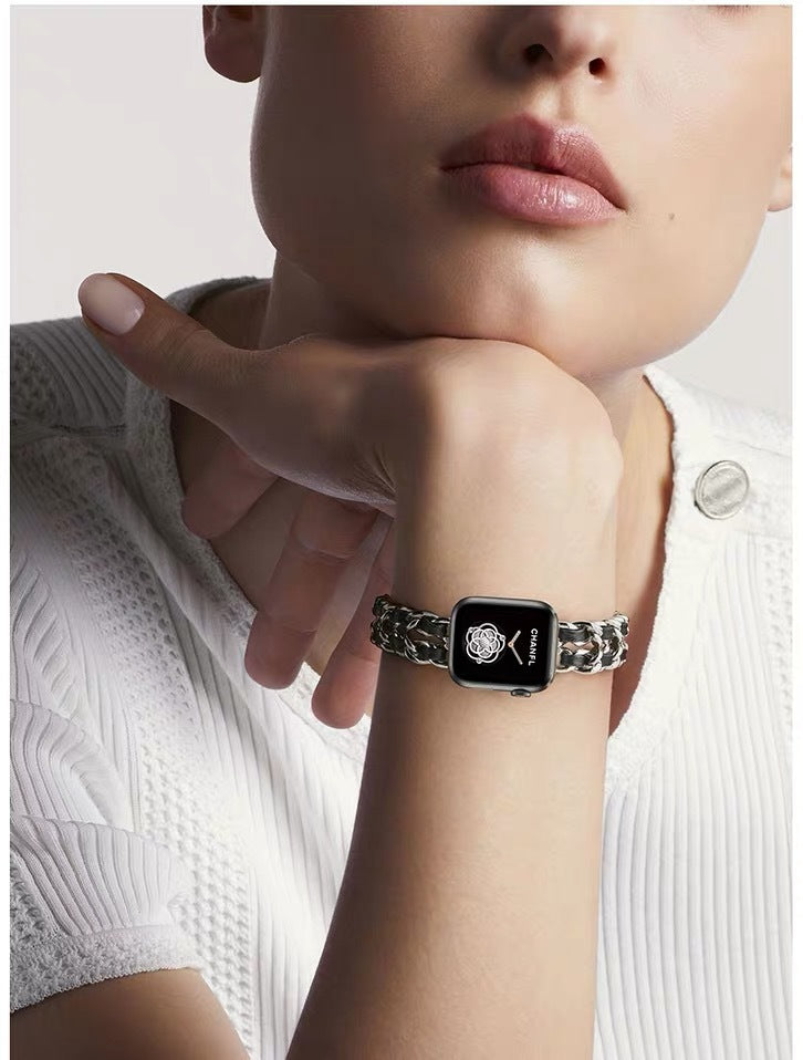 Denim-Kettenarmband aus Edelstahl – Bild 3 | LuxeStyle