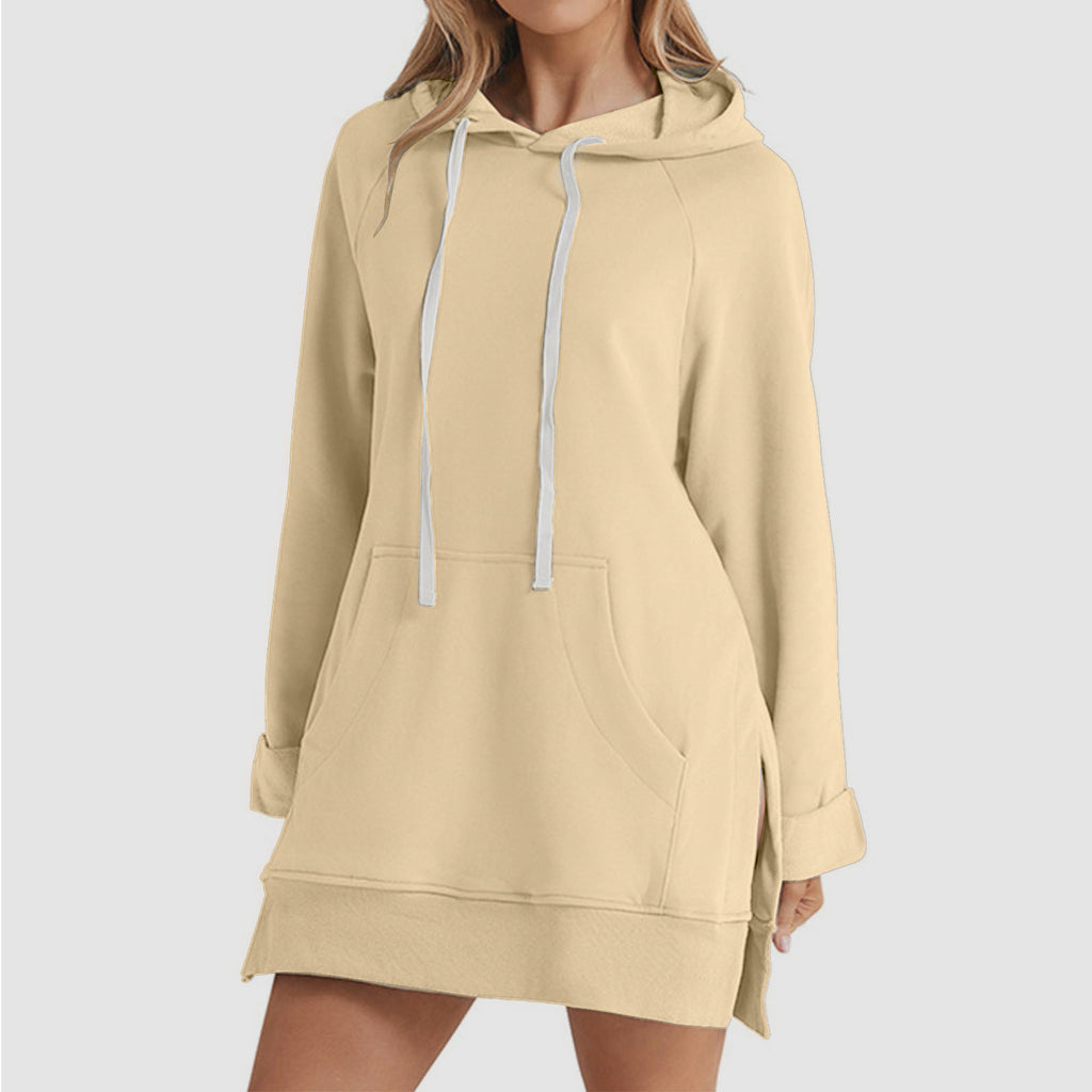 Mid-Length Kapuzenpullover für Damen – Ansicht 2