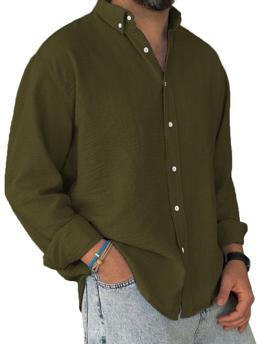 Herren Langarm Button-Down Hemd